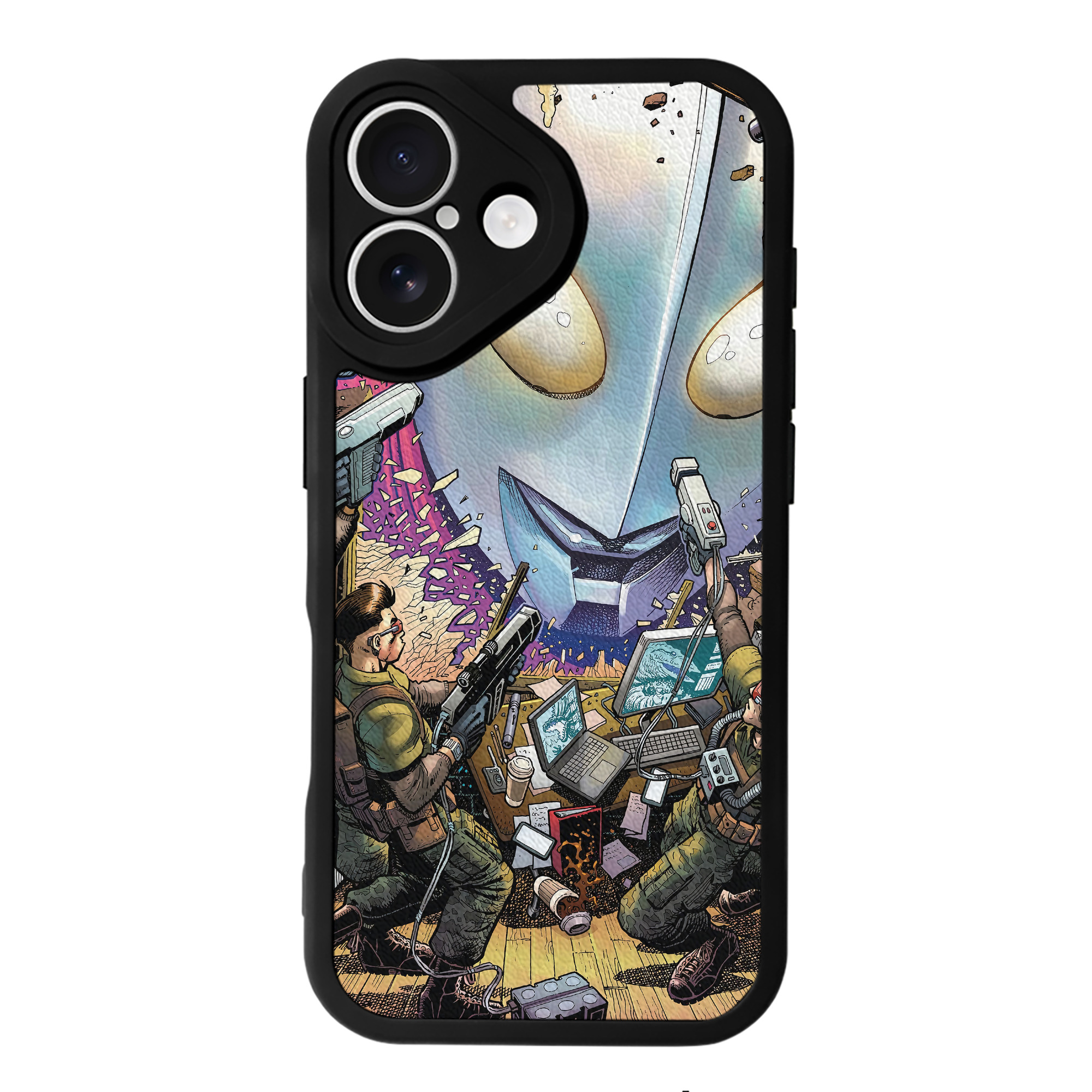 （画像用） ウルトラマン Ultraman 【iPhone 16シリーズ対応】シリコンスマホケース（レザー調） 材質：シリコン